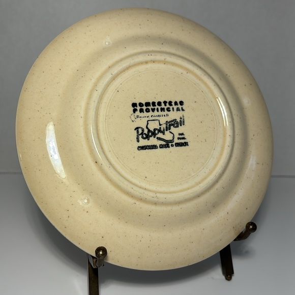 Metlox Poppytrail Bread & Butter Plates SO 3 Homestead Provincial USA 6 3/8” - Picture 7 of 10